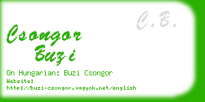 csongor buzi business card